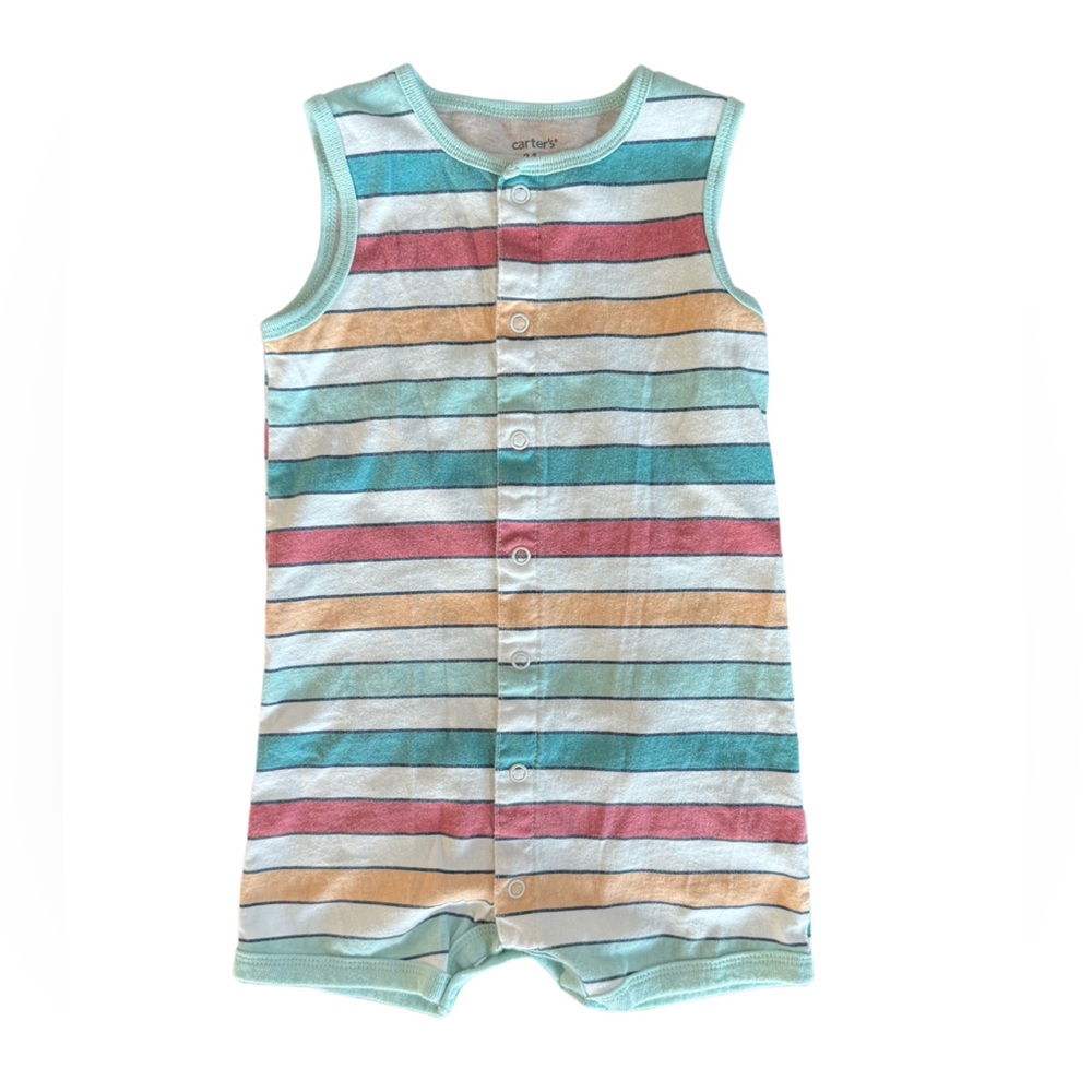 Toddler Romper, 24M, Carters, Shark, Stripes